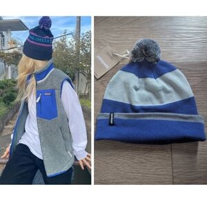 Patagonia | Lightweight Powder Town Beanie In  Blue Stripe